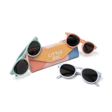 Load image into Gallery viewer, Flexible Baby Sunglasses - James Peach by Little Sol+
