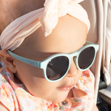 Load image into Gallery viewer, Flexible Baby Sunglasses - James Seafoam by Little Sol+
