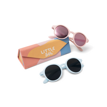 Load image into Gallery viewer, Flexible Sunglasses - Cleo Baby Pink Mirrored (3-10 years) by Little Sol+
