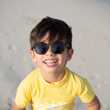 Load image into Gallery viewer, Flexible Sunglasses - Sydney Matte Black (3-10 years) by Little Sol+
