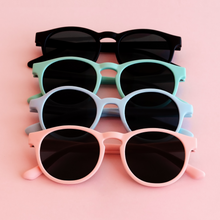 Load image into Gallery viewer, Flexible Sunglasses - Sydney Matte Black (3-10 years) by Little Sol+
