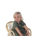 Montana Junior Chair Rattan Natural + Cushion by Childhome