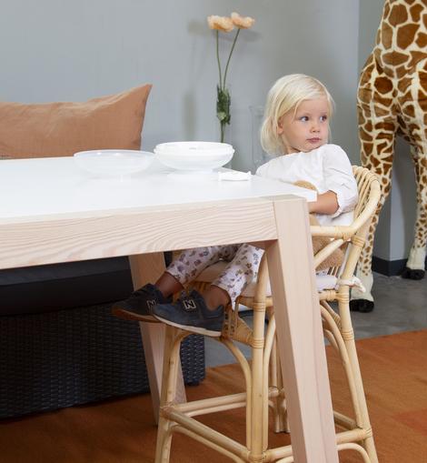 Montana Junior Chair Rattan Natural + Cushion by Childhome