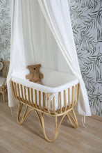 Load image into Gallery viewer, Rattan Cradle 80x40 + Mattress + Cover Off White by Childhome
