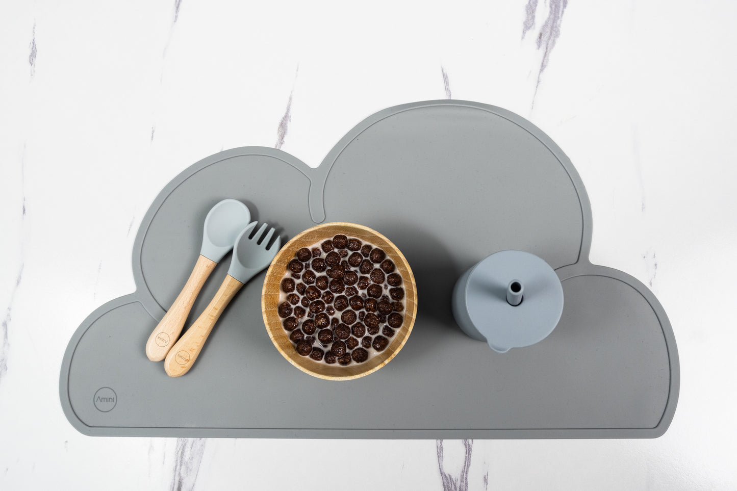Kids Silicone Placemat Grey by Amini
