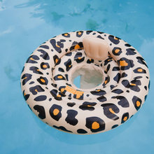 Load image into Gallery viewer, Beige Leopard printed Baby Swimseat 0-1 year by Swim Essentials

