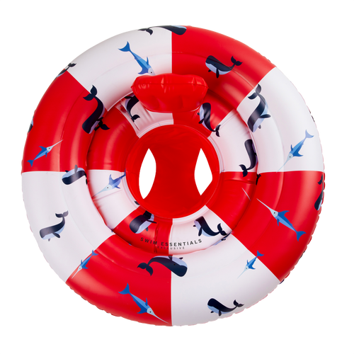 Red-white Whale - Baby Float by Swim Essentials