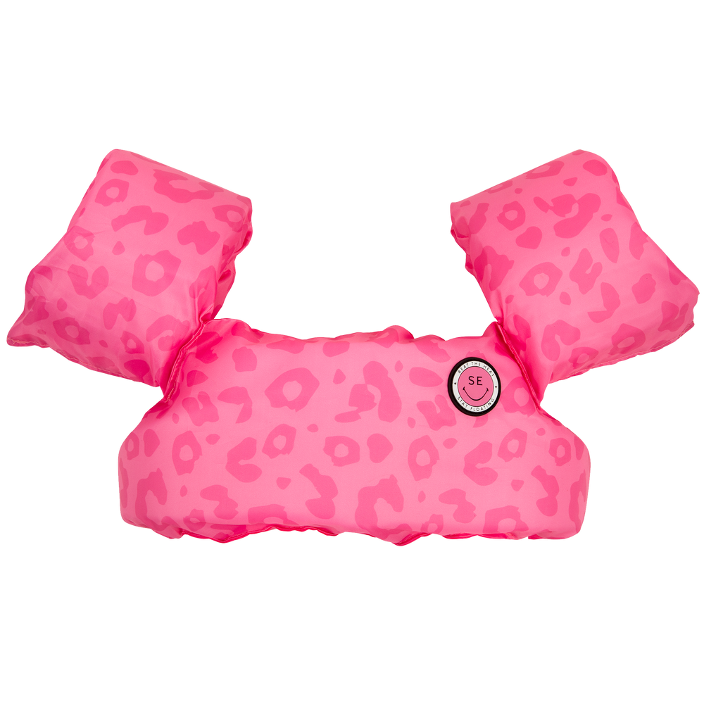 Neon Pink Leopard - Puddle Jumper - Kids by Swim Essentials