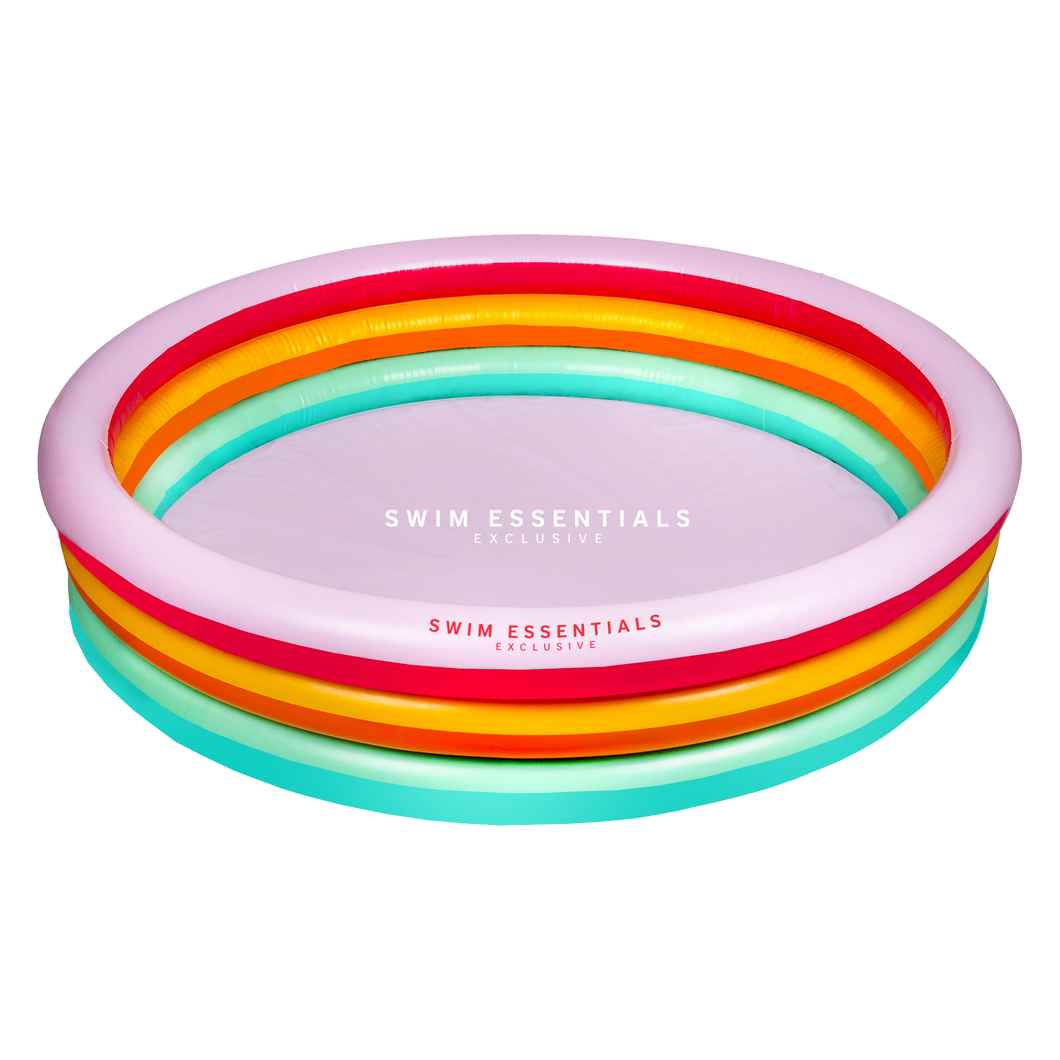 Rainbow Printed Children's pool 150cm By Swim Essentials