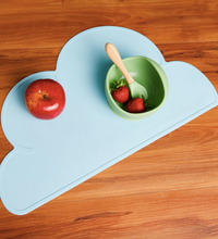 Load image into Gallery viewer, Kids Silicone Placemat Blue by Amini
