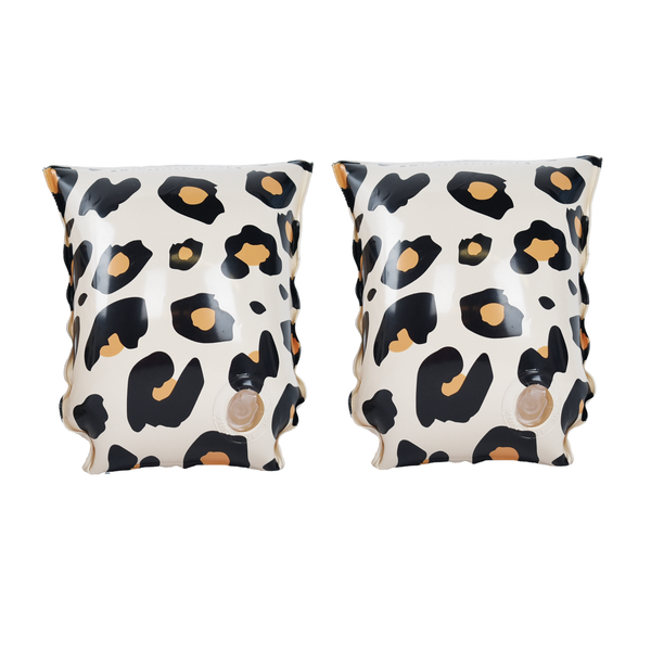 Beige Leopard - Arm Bands by Swim Essentials