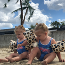 Beige Leopard - Arm Bands by Swim Essentials
