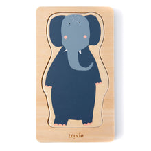 Load image into Gallery viewer, Wooden 4-layer animal puzzle by Trixie
