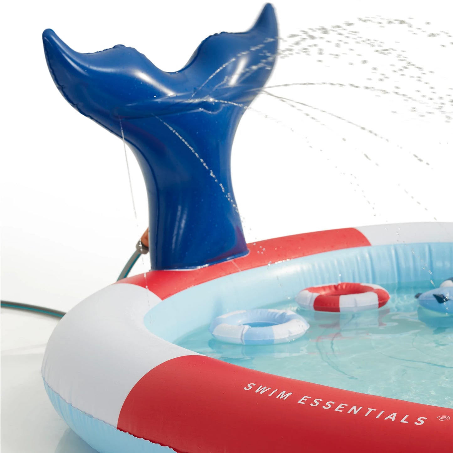 Red White Whale Print Play Pool - By Swim Essentials