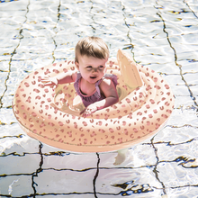 Load image into Gallery viewer, Pastel Pink Leopard Printed Baby Swimseat 0-1 year by Swim Essentials

