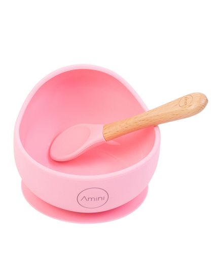 Kids Silicone Bowl Pink Set by Amini