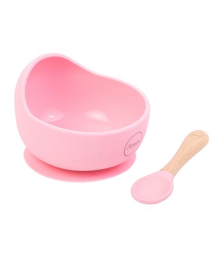 Kids Silicone Bowl Pink Set by Amini