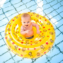 Load image into Gallery viewer, Yellow Circus printed Baby Swimseat 0-1 year by Swim Essentials
