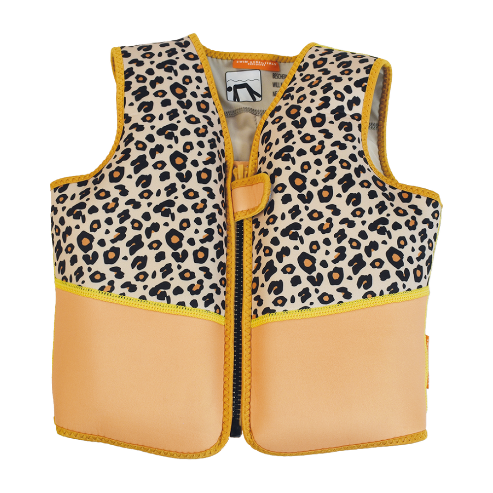 Beige Leopard - Swim Vest - Kids by Swim Essentials