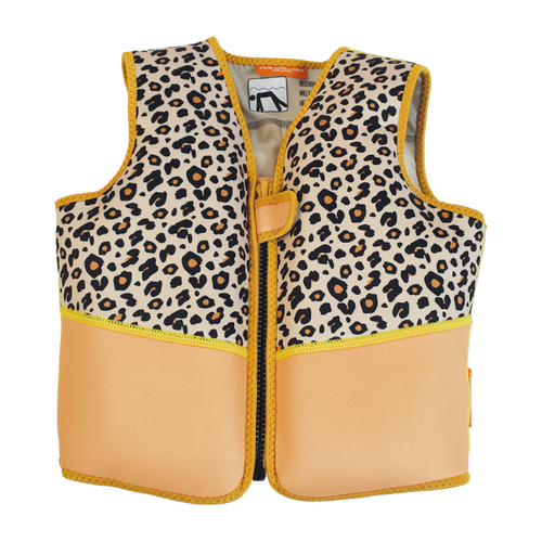 Beige Leopard - Swim Vest - Kids by Swim Essentials