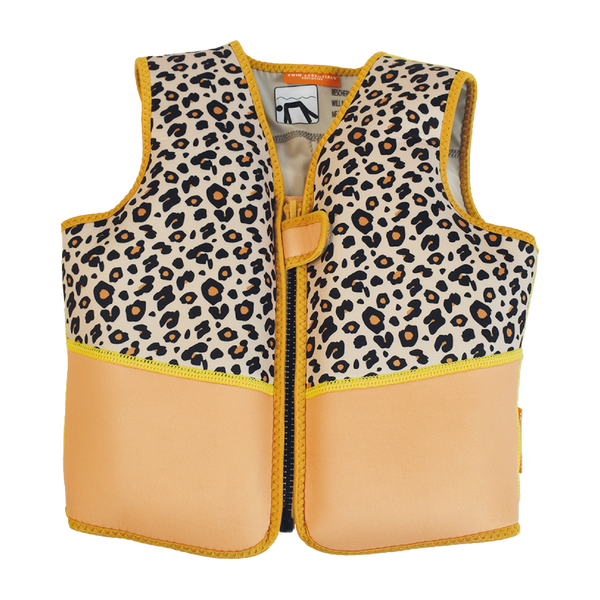 Beige Leopard - Swim Vest - Kids by Swim Essentials