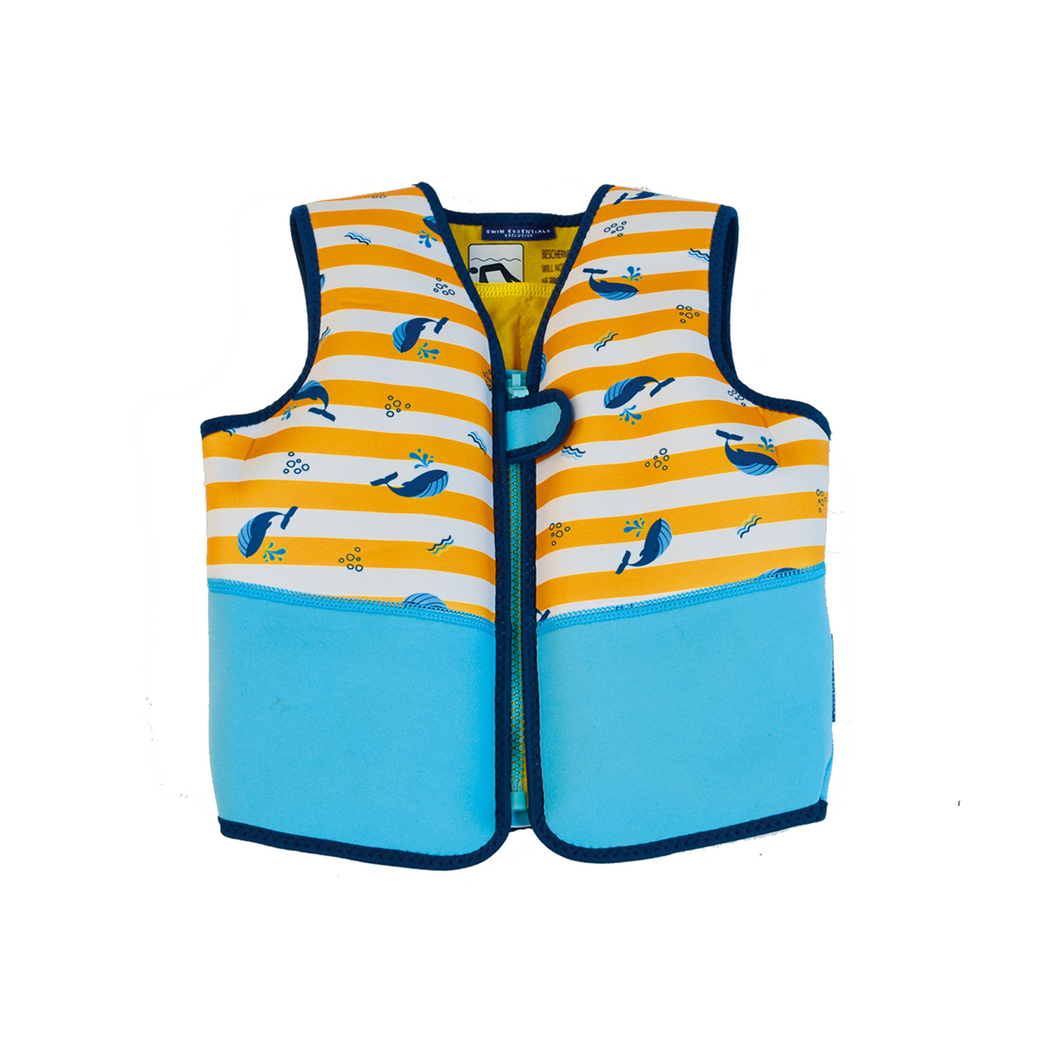 Yellow-White Whale Swimming Vest 3-6 years 18-30 kg by Swim essentials