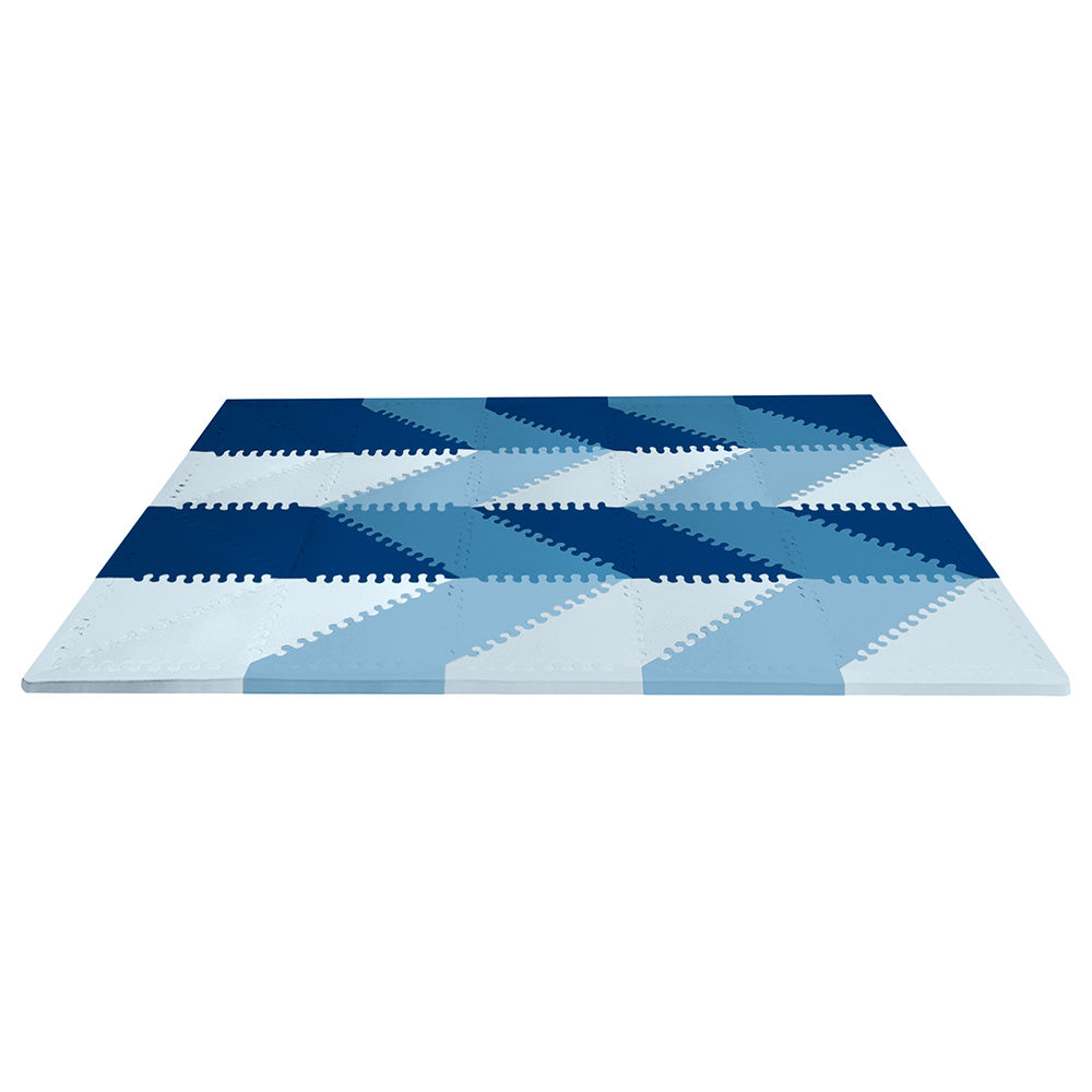 Playspot Geo Floor Tiles Blue Ombre by SkipHop