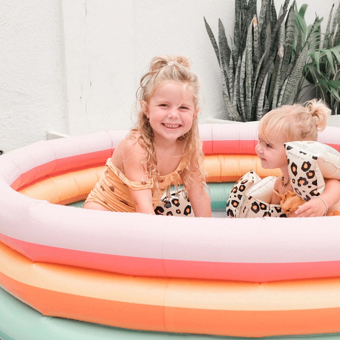 Rainbow Printed Children's pool 150cm By Swim Essentials