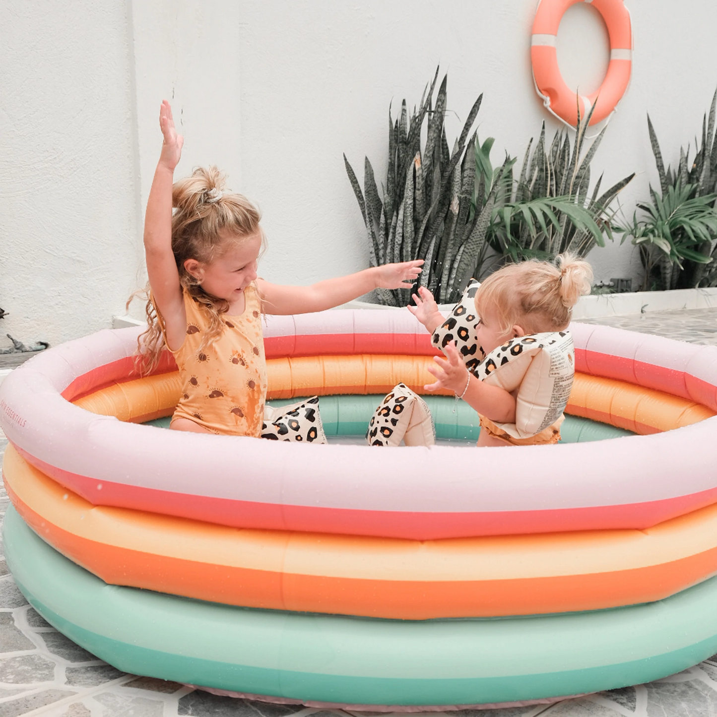 Rainbow Printed Children's pool 150cm By Swim Essentials