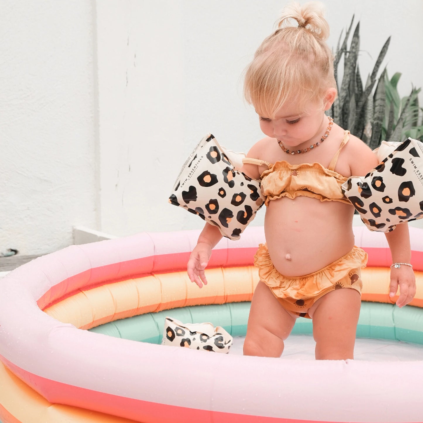 Rainbow Printed Children's pool 150cm By Swim Essentials