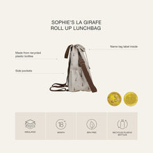 Load image into Gallery viewer, Sophie La Girafe &amp; Citron Insulated Rollup Lunchbag
