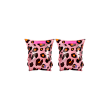 Load image into Gallery viewer, Rose Gold Leopard Inflatable Armbands 0-2 years By Swim Essentials

