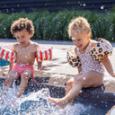 Beige Leopard - Arm Bands - Kids by Swim Essentials