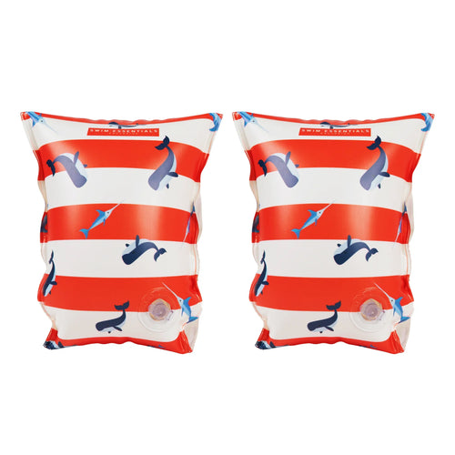 Red-White Whale - Arm Bands by Swim Essentials