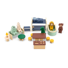 Load image into Gallery viewer, Wooden play house with accessories by Trixie
