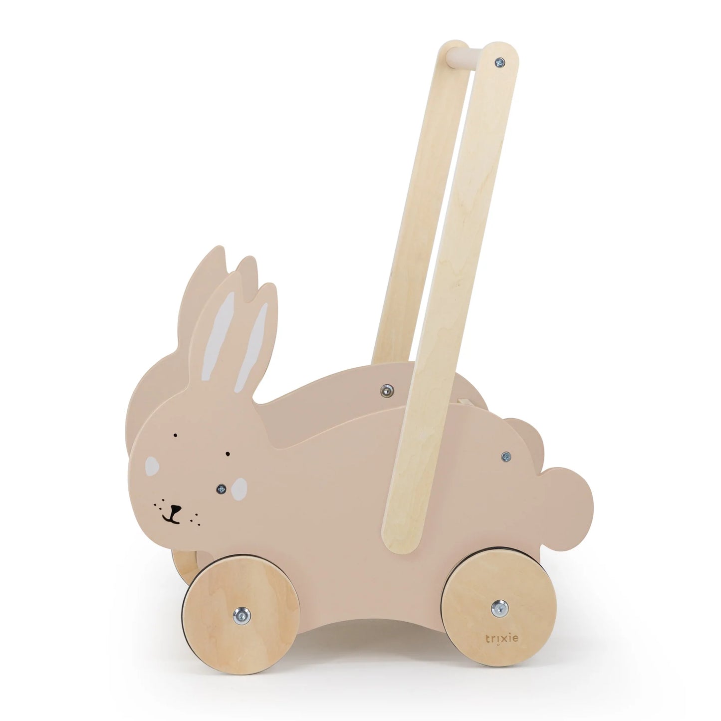 Wooden Push Along Cart - Rabbit by Trixie