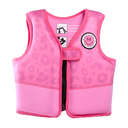 Neon Pink Leopard - Swim Vest - Kids by Swim Essentials
