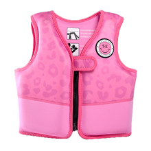 Load image into Gallery viewer, Neon Pink Leopard Swimming Vest 3-6 years 18-30 kg by Swim essentials
